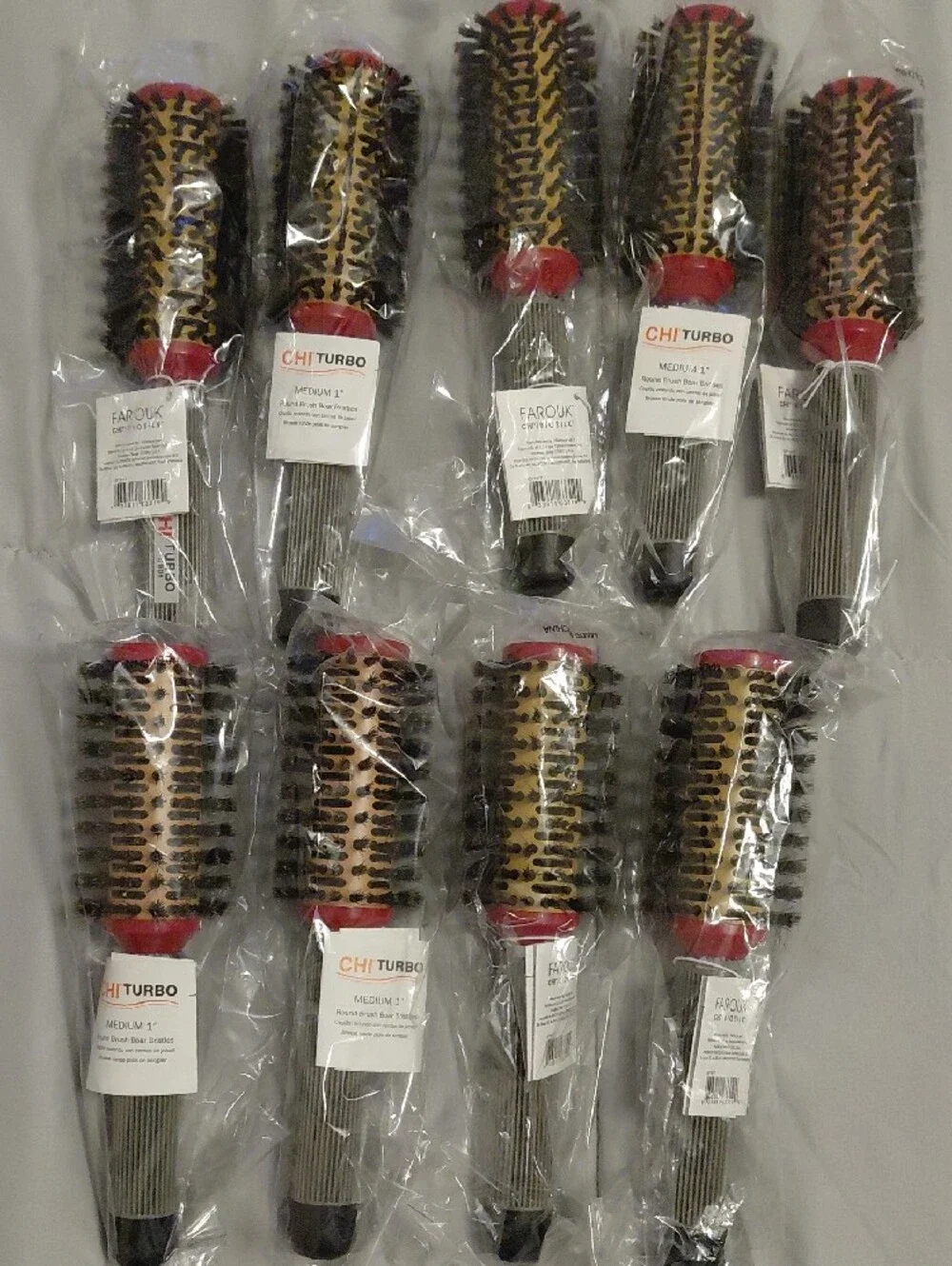 CHI Turbo Round Brush CB06 - Silver and Black (Pack Of 9)